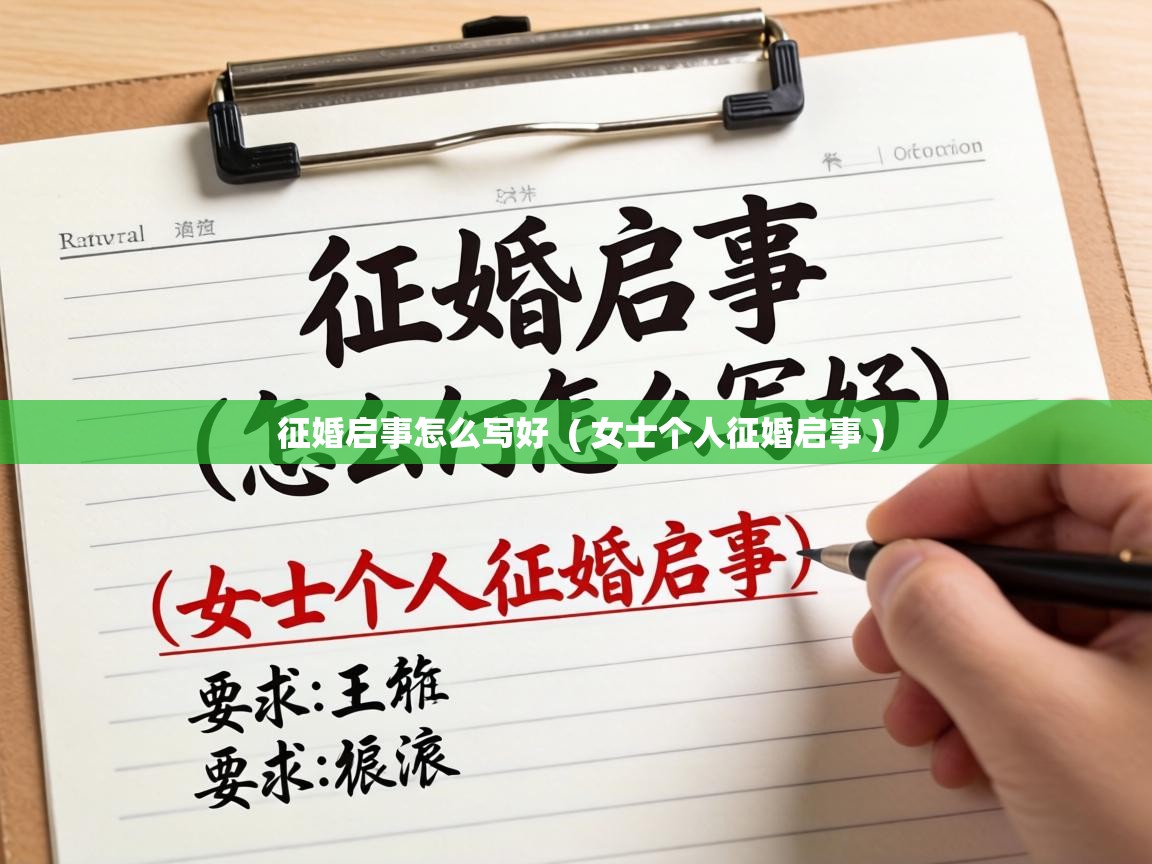  征婚启事怎么写好  ( 女士个人征婚启事 )