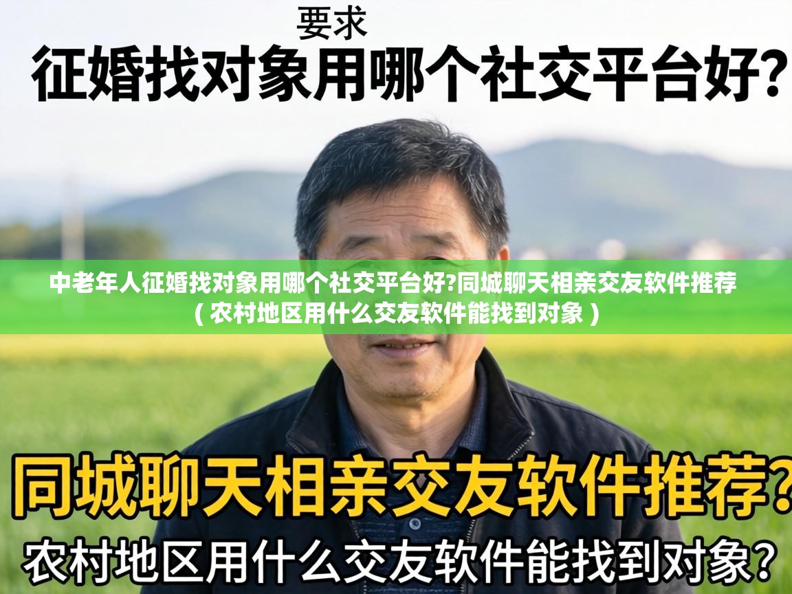 中老年人征婚找对象用哪个社交平台好?同城聊天相亲交友软件推荐 ( 农村地区用什么交友软件能找到对象 ) 中老年人征婚找对象用哪个社交平台好?同城聊天相亲交友软件推荐 ( 农村地区用什么交友软件能找到对象 )