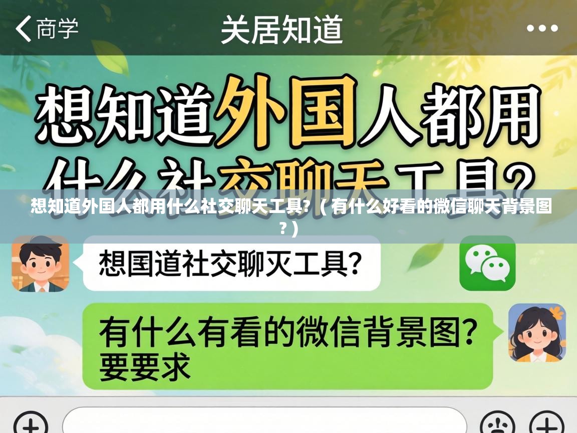 想知道外国人都用什么社交聊天工具? ( 有什么好看的微信聊天背景图? ) 想知道外国人都用什么社交聊天工具? ( 有什么好看的微信聊天背景图? )