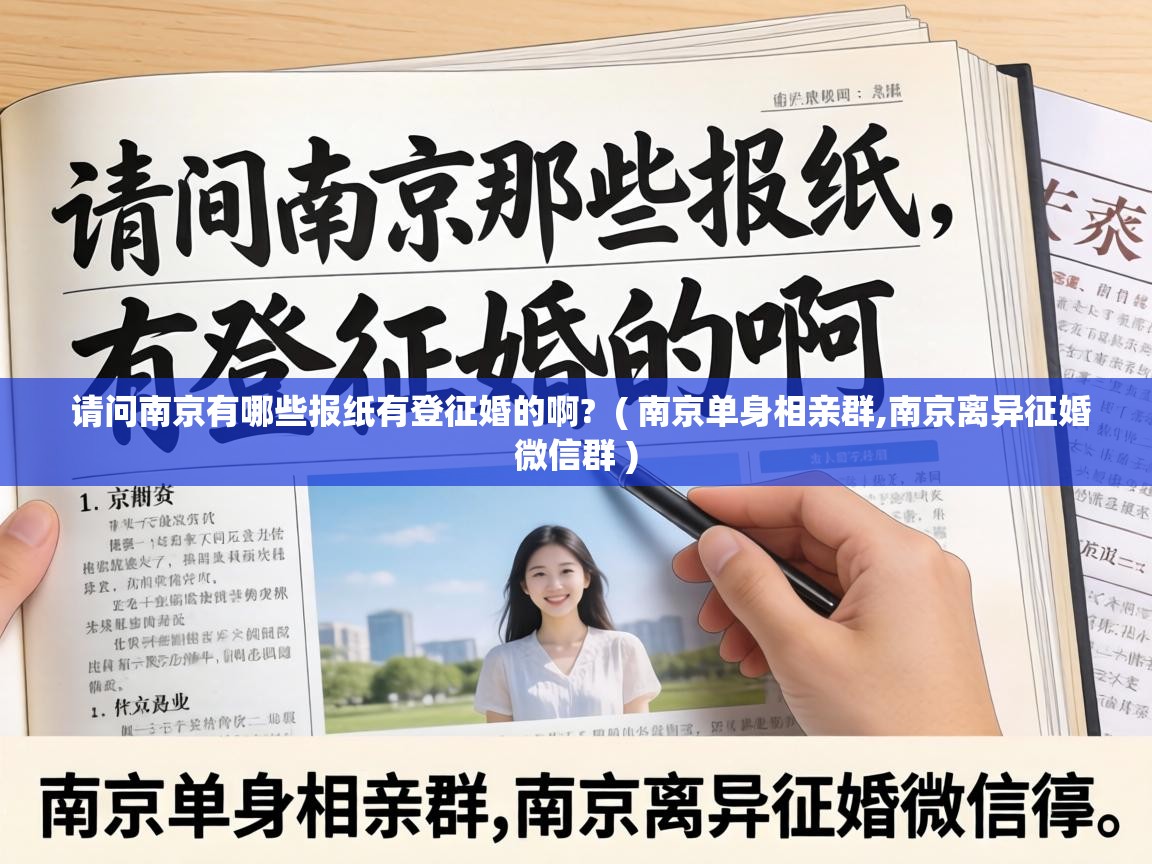 请问南京有哪些报纸有登征婚的啊? ( 南京单身相亲群,南京离异征婚微信群 ) 请问南京有哪些报纸有登征婚的啊? ( 南京单身相亲群,南京离异征婚微信群 )