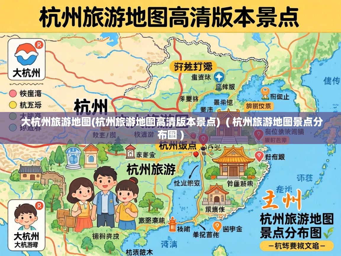  大杭州旅游地图(杭州旅游地图高清版本景点)  ( 杭州旅游地图景点分布图 )
