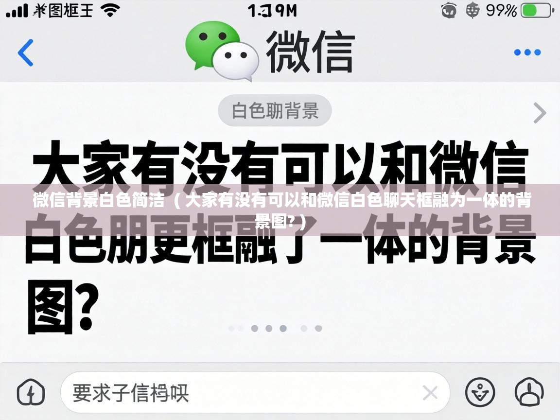  微信背景白色简洁  ( 大家有没有可以和微信白色聊天框融为一体的背景图? )