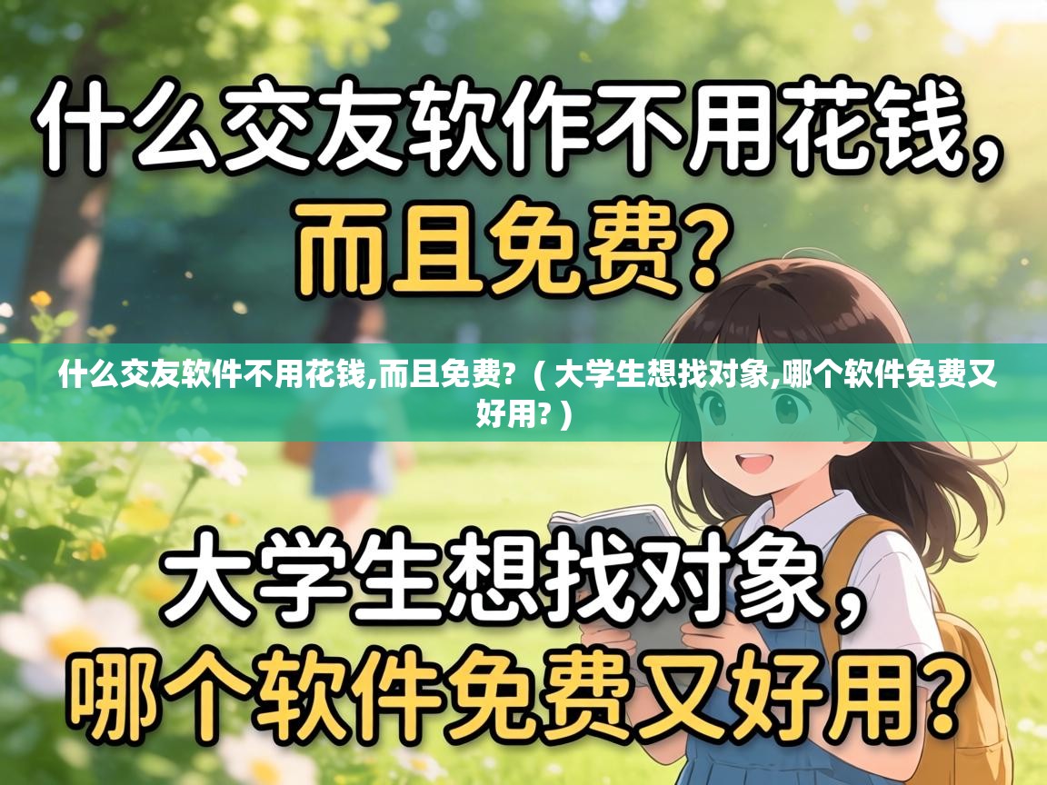  什么交友软件不用花钱,而且免费?  ( 大学生想找对象,哪个软件免费又好用? )
