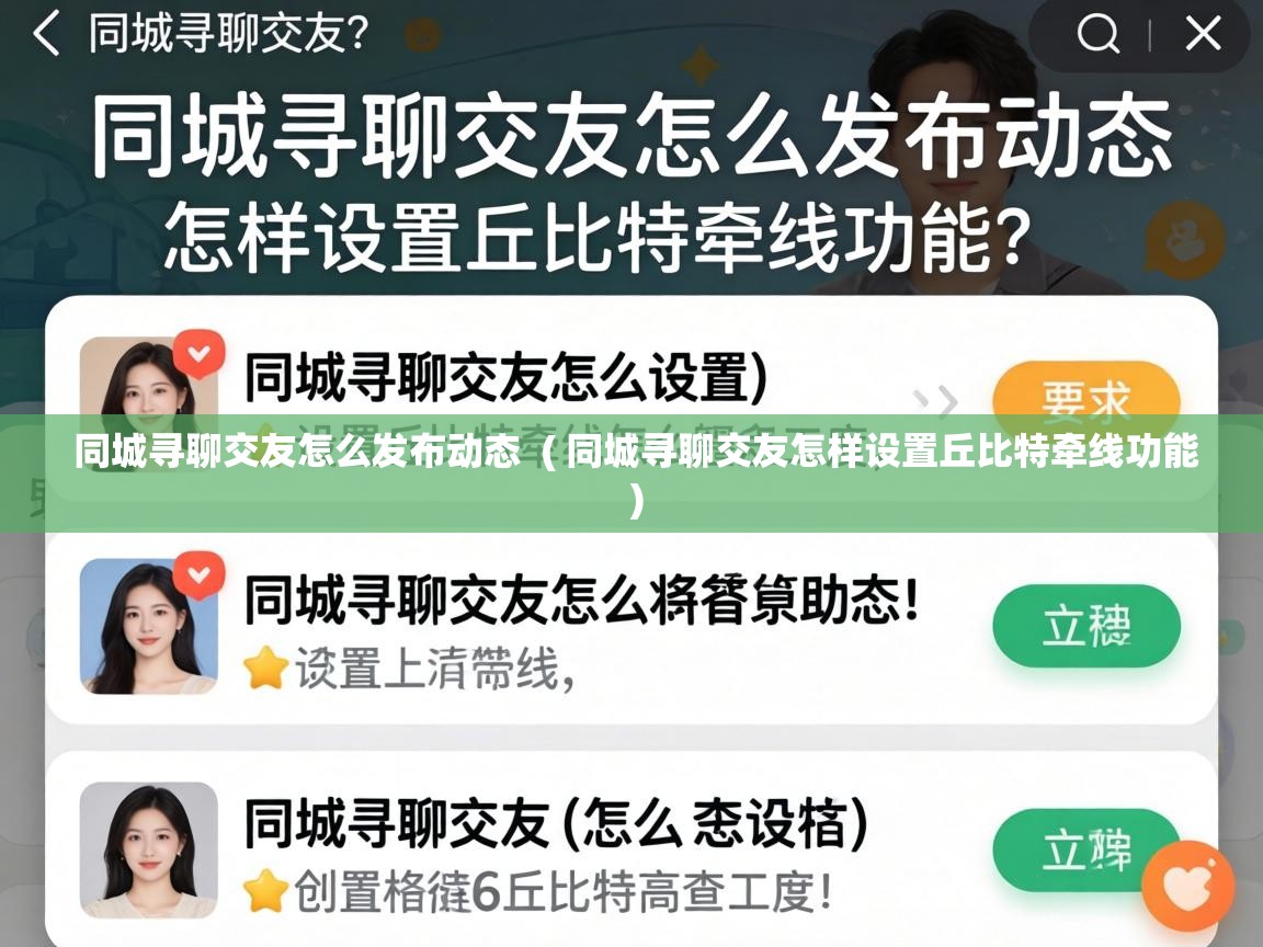 同城寻聊交友怎么发布动态  ( 同城寻聊交友怎样设置丘比特牵线功能 )