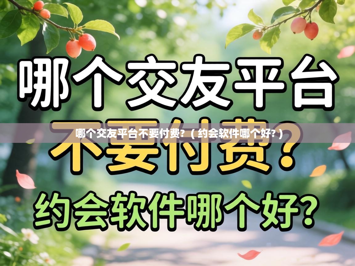 哪个交友平台不要付费? ( 约会软件哪个好? ) 哪个交友平台不要付费? ( 约会软件哪个好? )