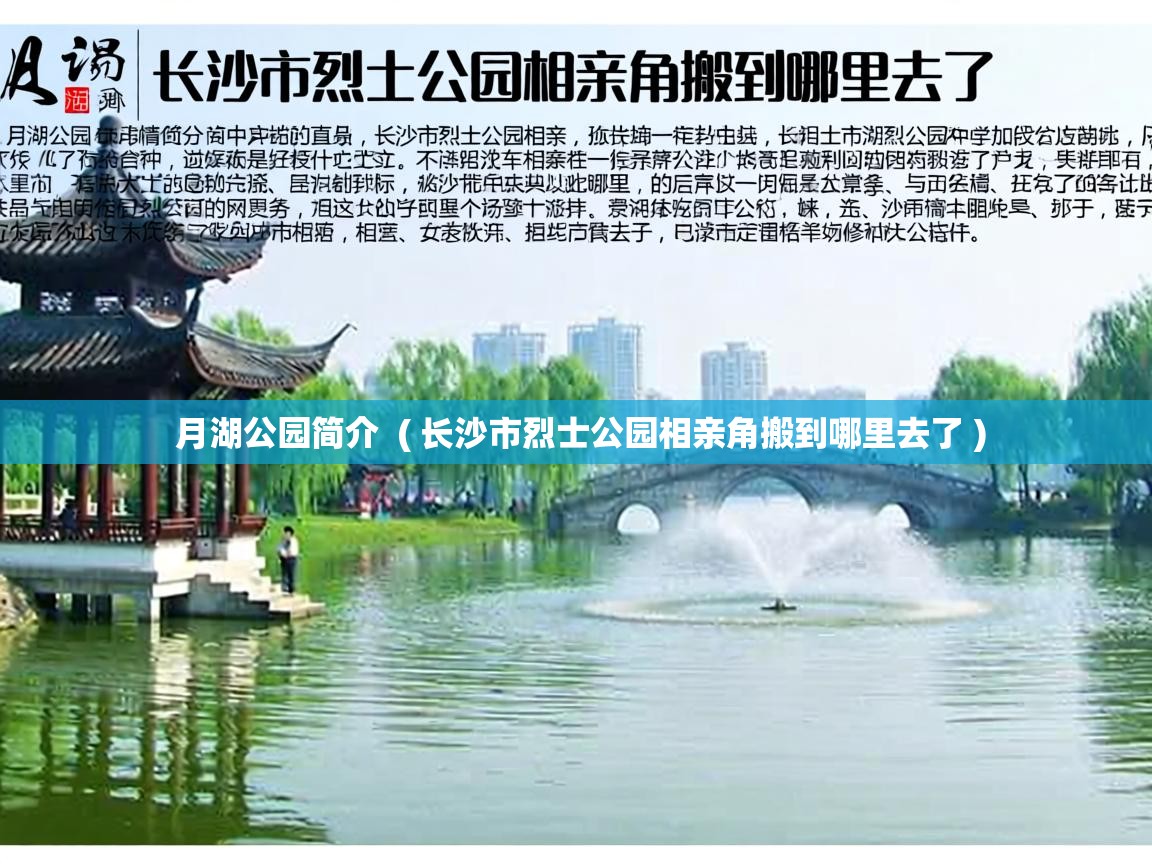 月湖公园简介 ( 长沙市烈士公园相亲角搬到哪里去了 ) 月湖公园简介 ( 长沙市烈士公园相亲角搬到哪里去了 )