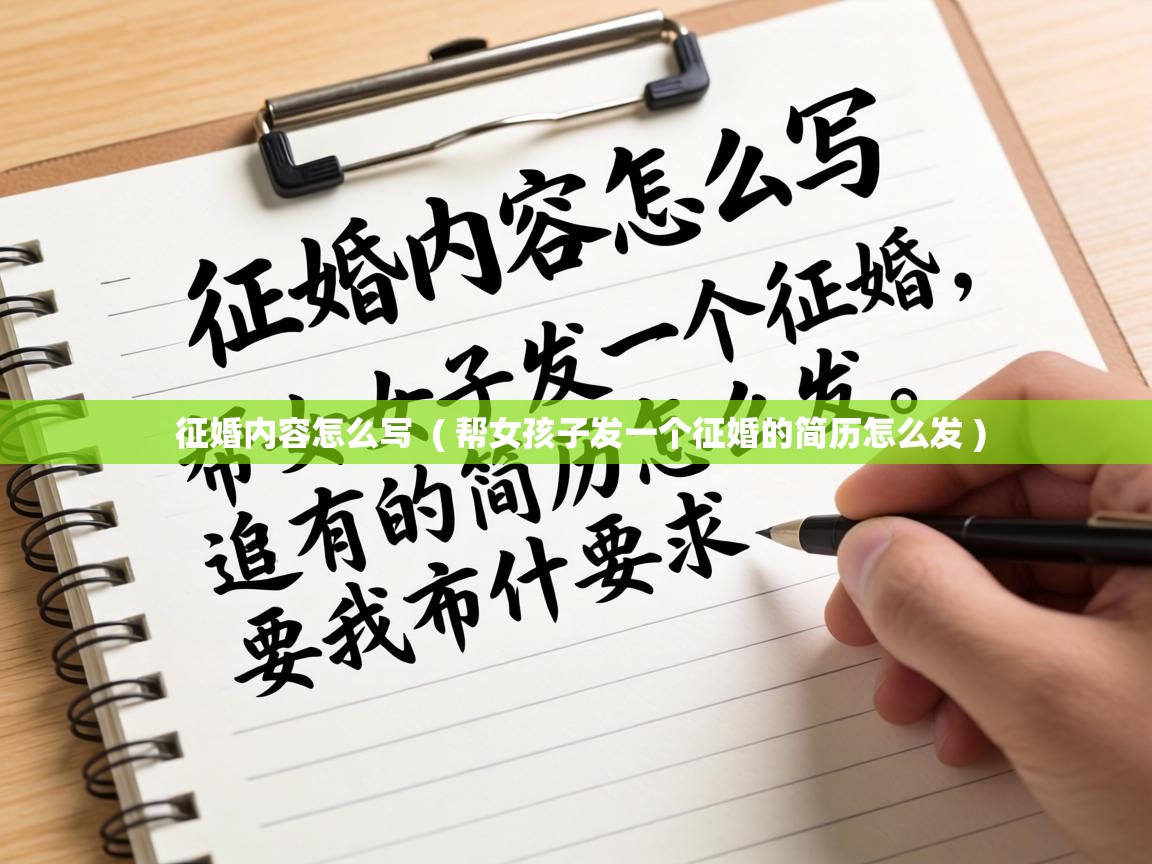  征婚内容怎么写  ( 帮女孩子发一个征婚的简历怎么发 )