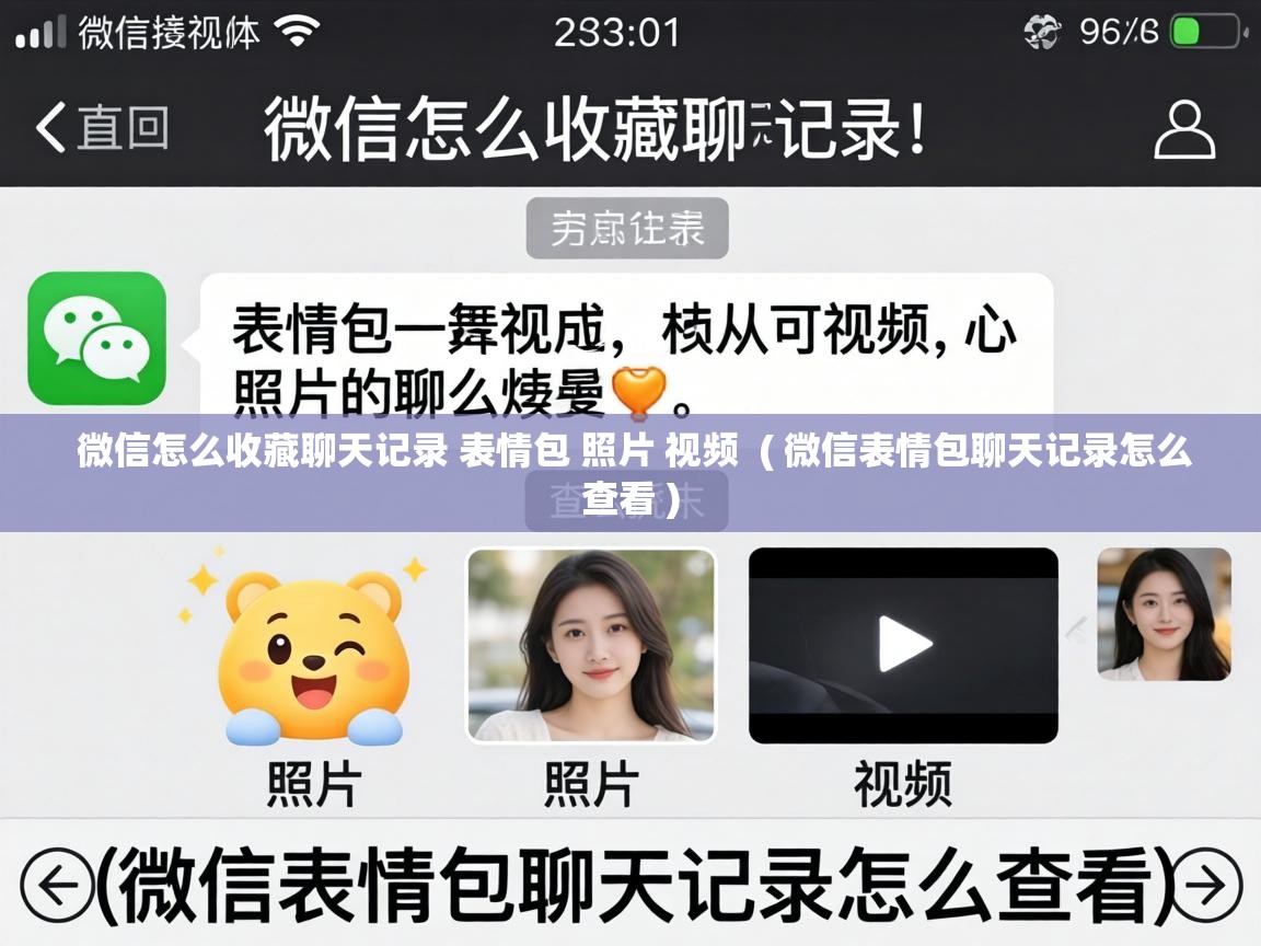  微信怎么收藏聊天记录 表情包 照片 视频  ( 微信表情包聊天记录怎么查看 )