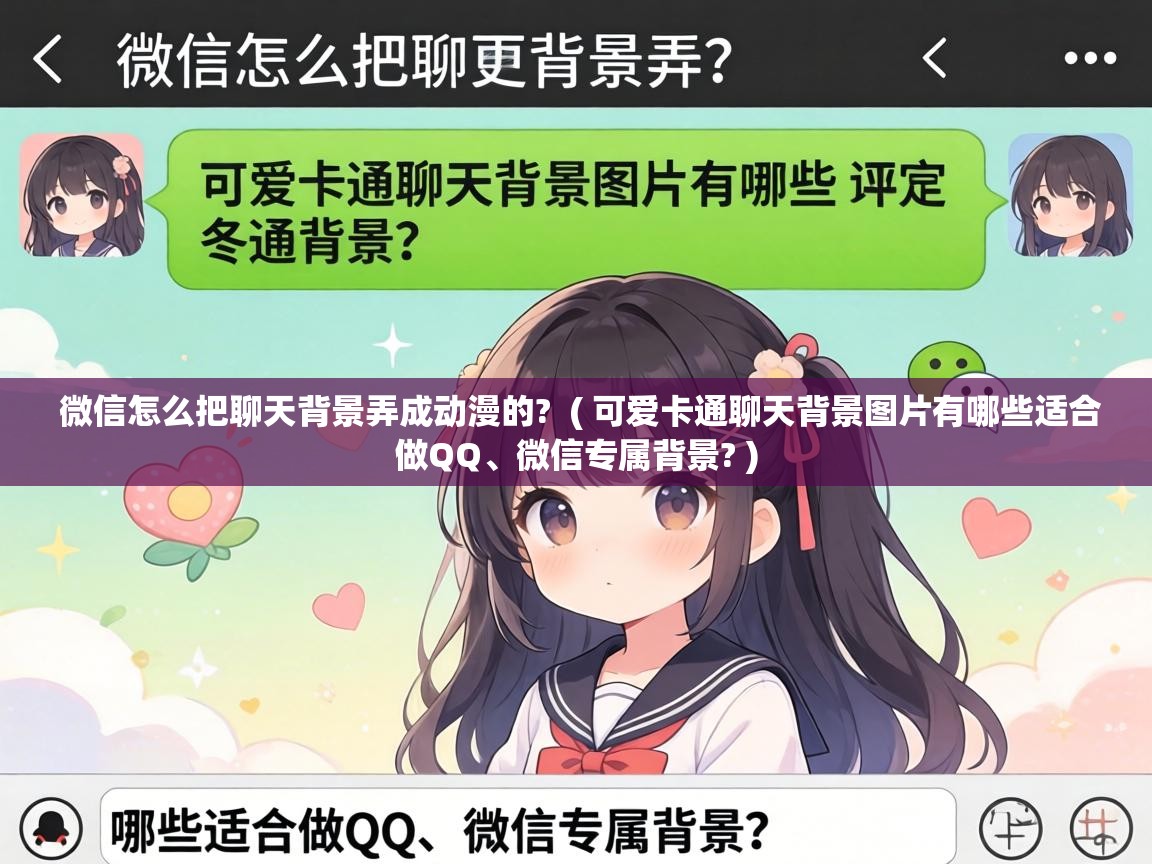 微信怎么把聊天背景弄成动漫的? ( 可爱卡通聊天背景图片有哪些适合做QQ、微信专属背景? ) 微信怎么把聊天背景弄成动漫的? ( 可爱卡通聊天背景图片有哪些适合做QQ、微信专属背景? )