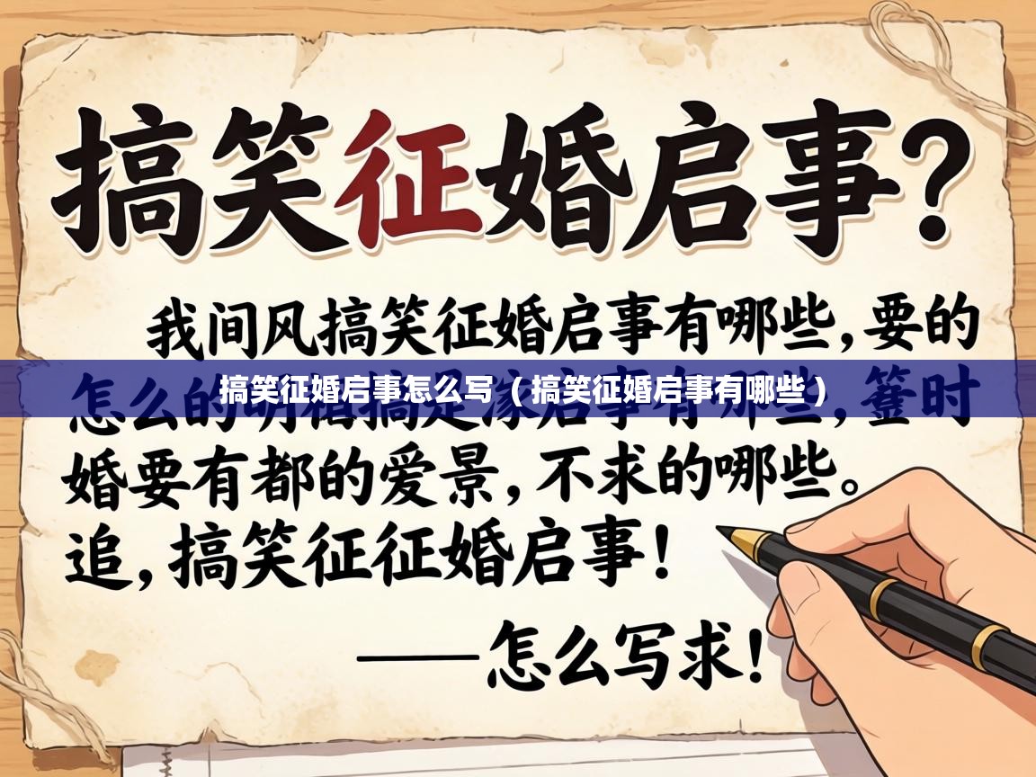  搞笑征婚启事怎么写  ( 搞笑征婚启事有哪些 )