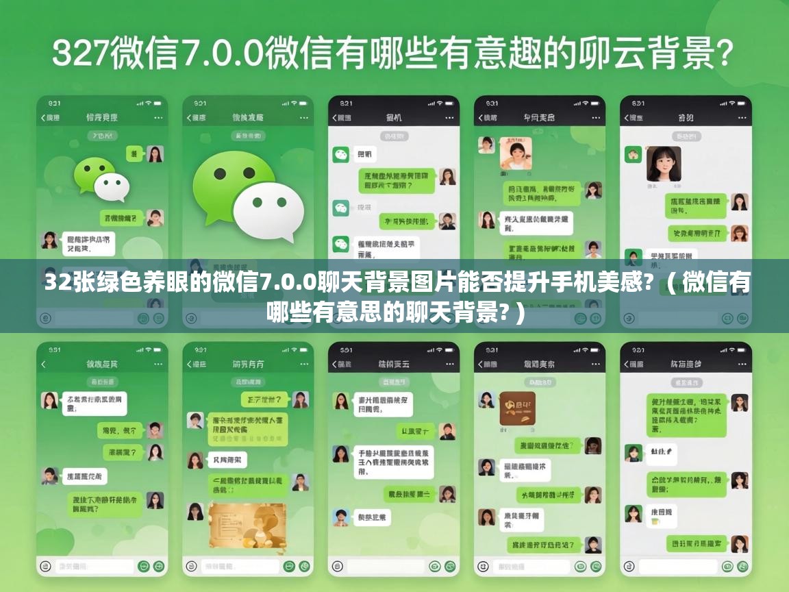  32张绿色养眼的微信7.0.0聊天背景图片能否提升手机美感?  ( 微信有哪些有意思的聊天背景? )