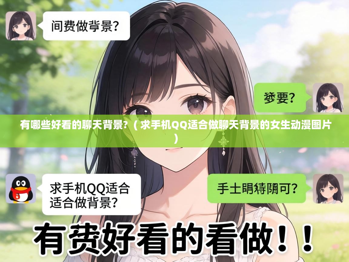  有哪些好看的聊天背景?  ( 求手机QQ适合做聊天背景的女生动漫图片 )