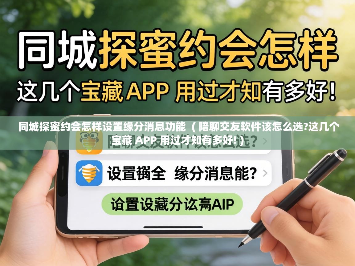  同城探蜜约会怎样设置缘分消息功能  ( 陪聊交友软件该怎么选?这几个宝藏 APP 用过才知有多好! )