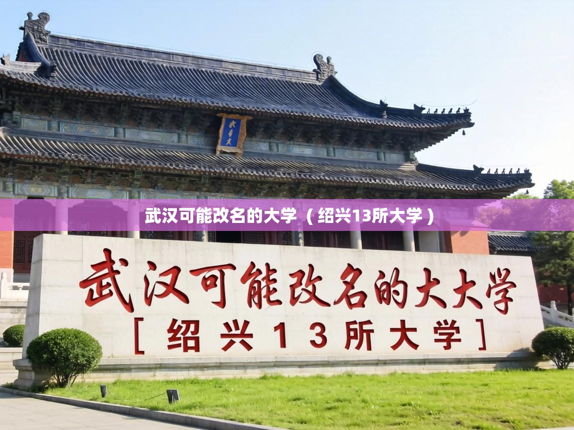  武汉可能改名的大学  ( 绍兴13所大学 )