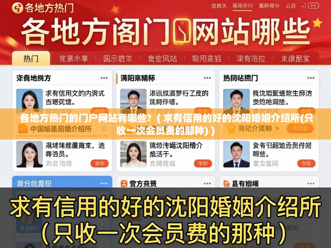  各地方热门的门户网站有哪些?  ( 求有信用的好的沈阳婚姻介绍所(只收一次会员费的那种) )