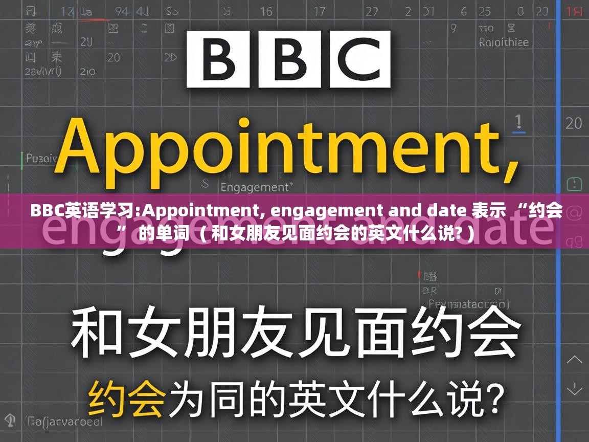  BBC英语学习:Appointment, engagement and date 表示 “约会” 的单词  ( 和女朋友见面约会的英文什么说? )