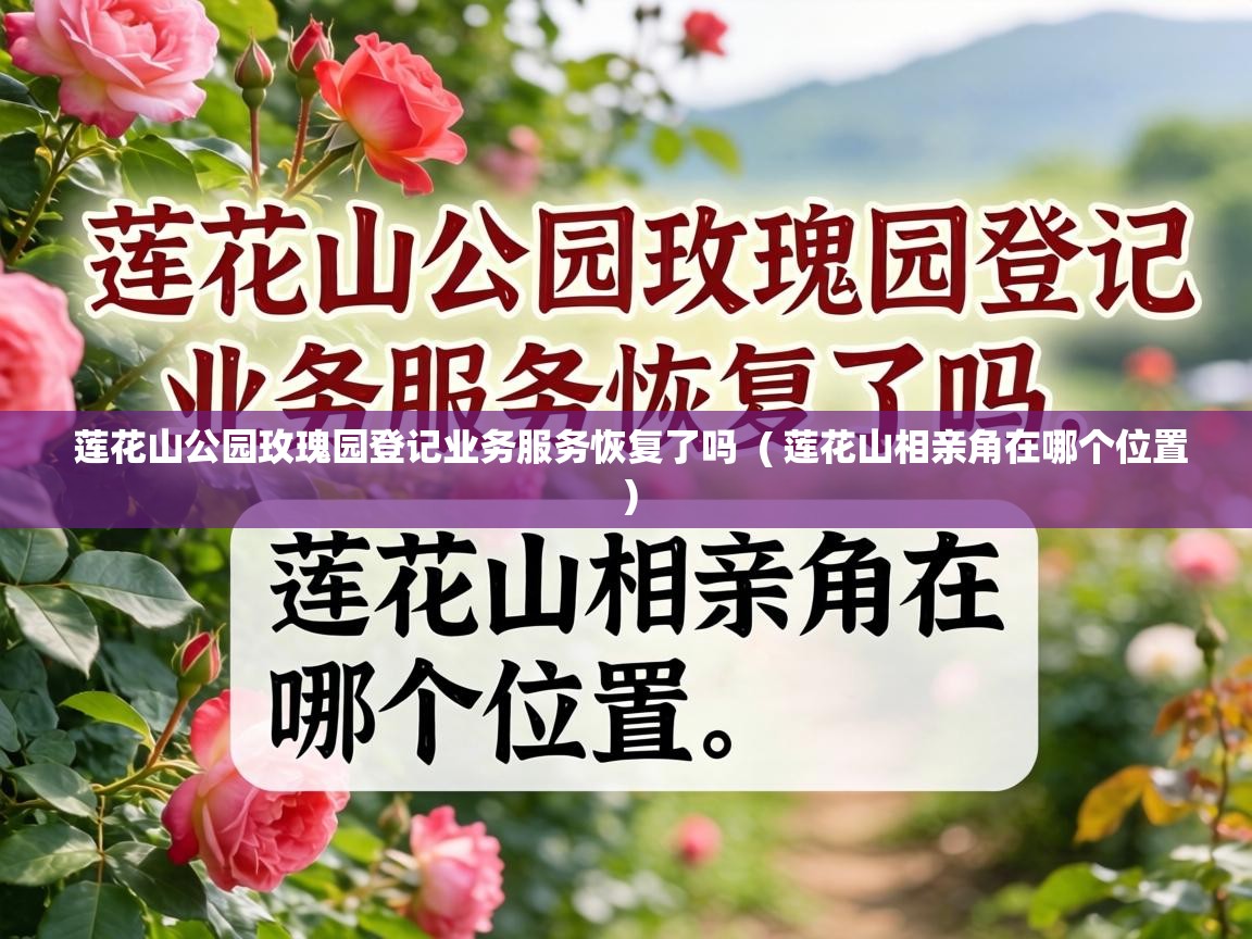  莲花山公园玫瑰园登记业务服务恢复了吗  ( 莲花山相亲角在哪个位置 )