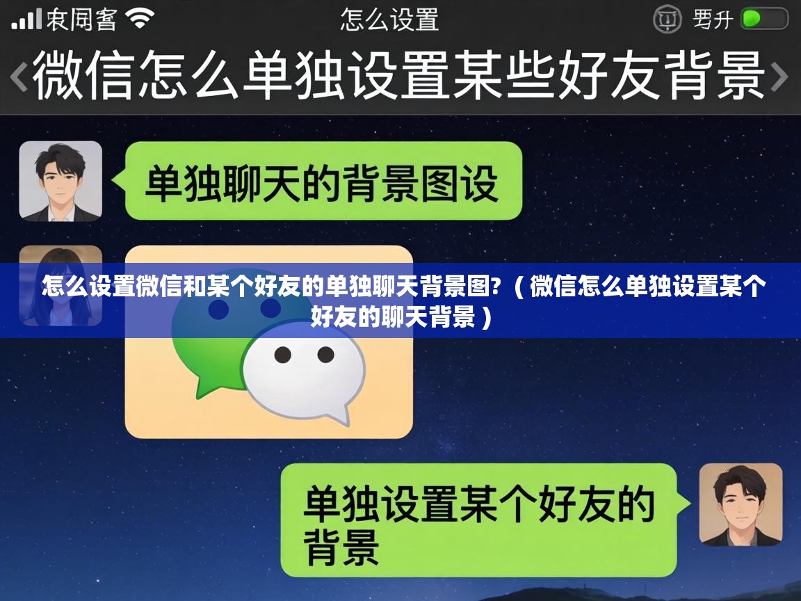  怎么设置微信和某个好友的单独聊天背景图?  ( 微信怎么单独设置某个好友的聊天背景 )