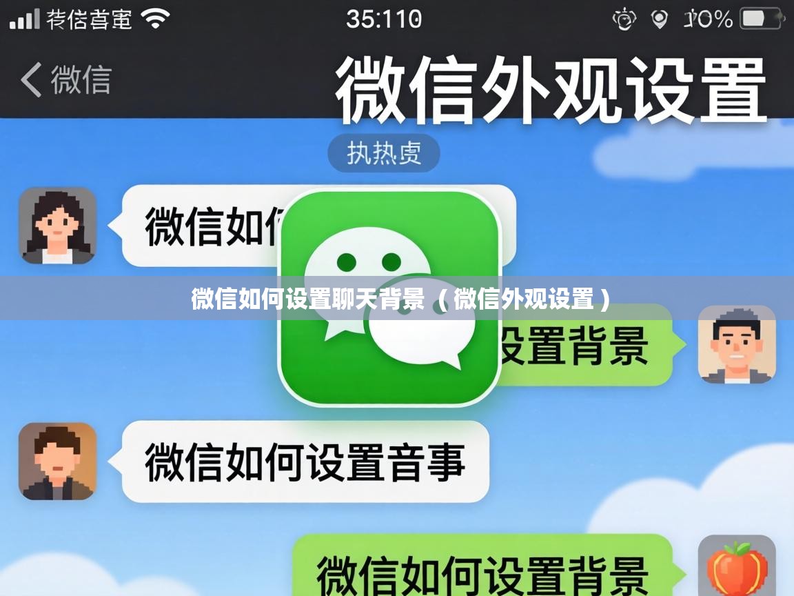  微信如何设置聊天背景  ( 微信外观设置 )