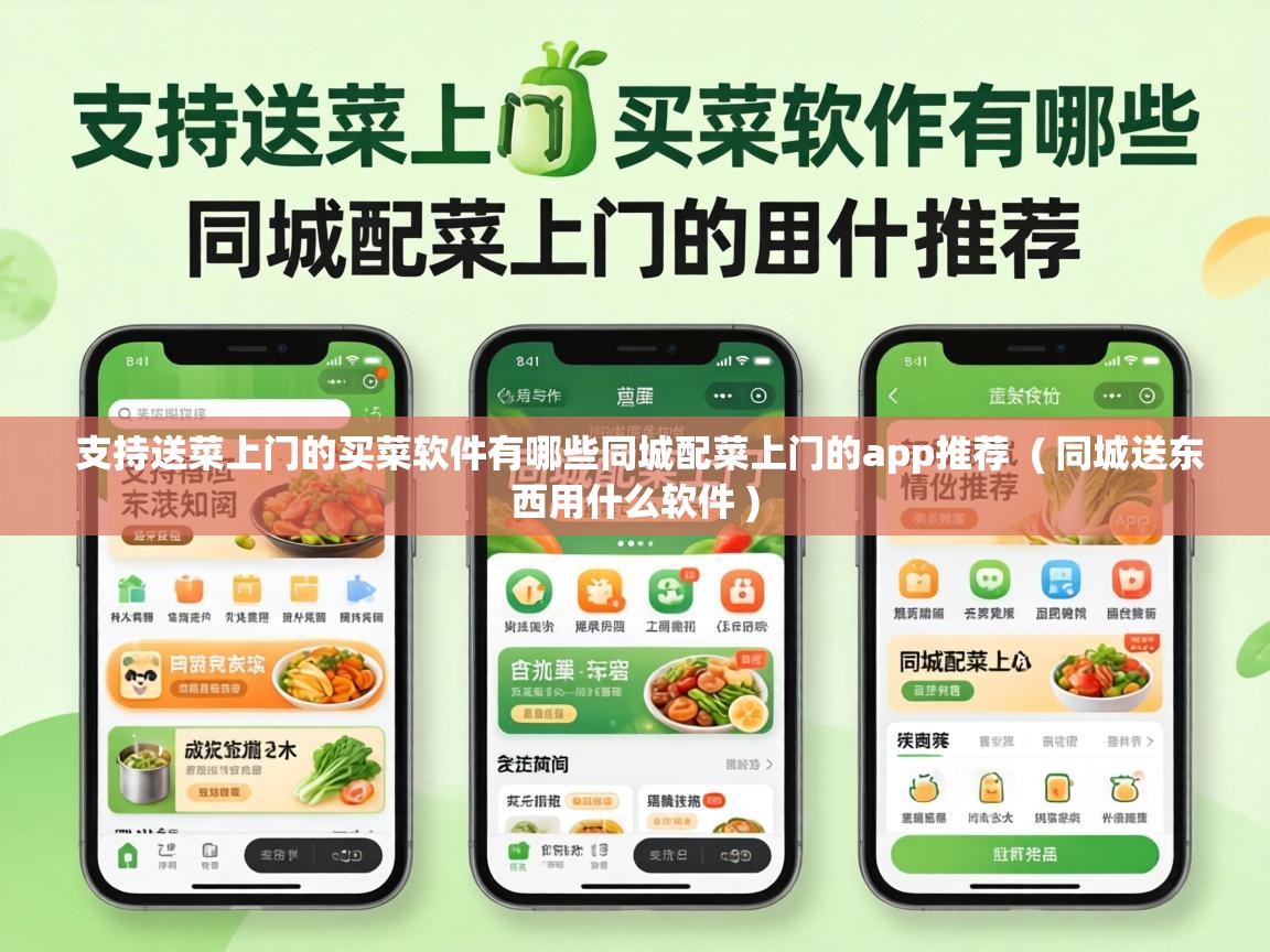  支持送菜上门的买菜软件有哪些同城配菜上门的app推荐  ( 同城送东西用什么软件 )