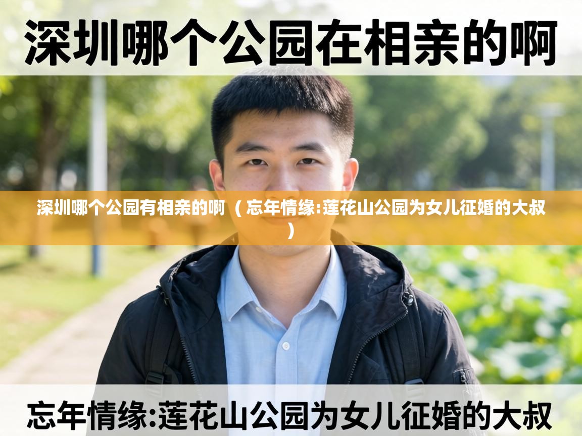  深圳哪个公园有相亲的啊  ( 忘年情缘:莲花山公园为女儿征婚的大叔 )