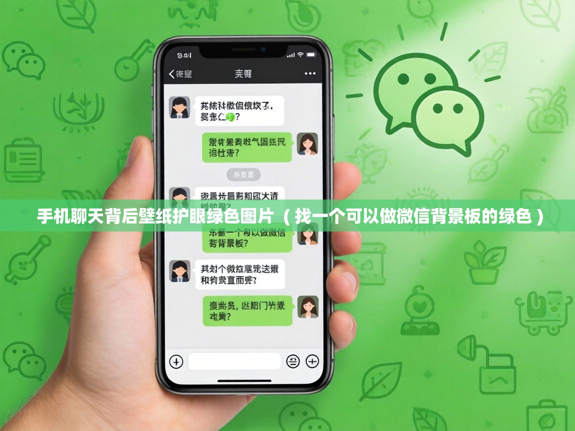  手机聊天背后壁纸护眼绿色图片  ( 找一个可以做微信背景板的绿色 )