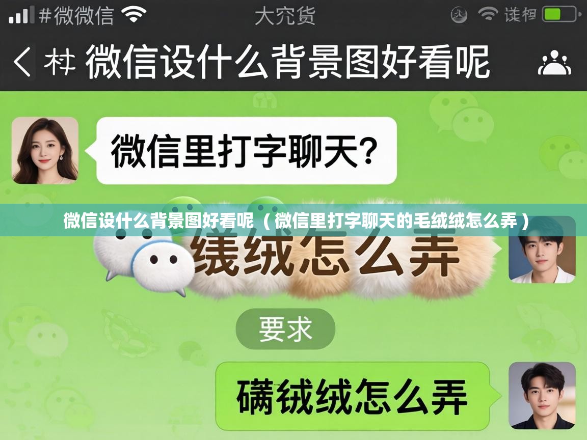  微信设什么背景图好看呢  ( 微信里打字聊天的毛绒绒怎么弄 )