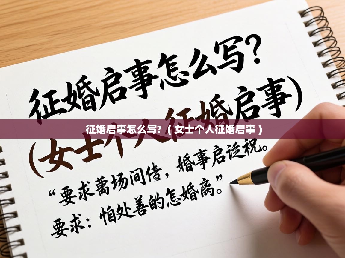  征婚启事怎么写?  ( 女士个人征婚启事 )