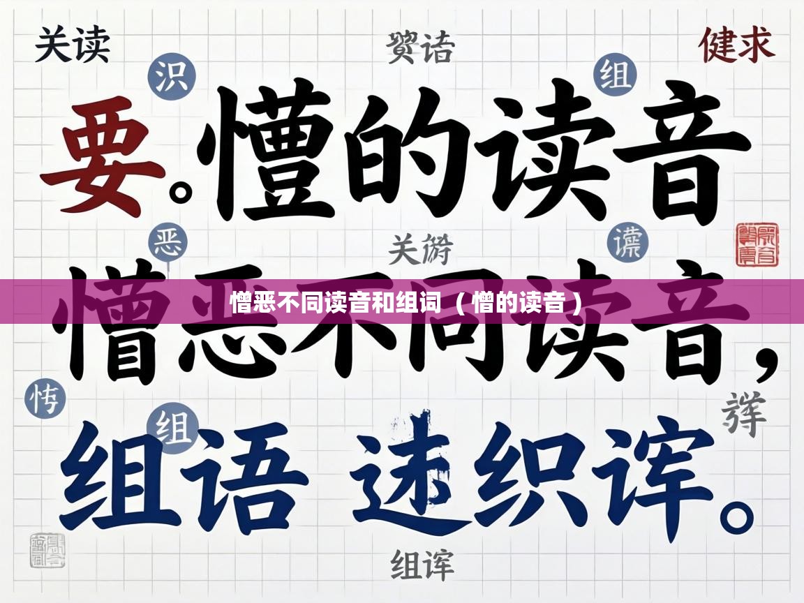  憎恶不同读音和组词  ( 憎的读音 )