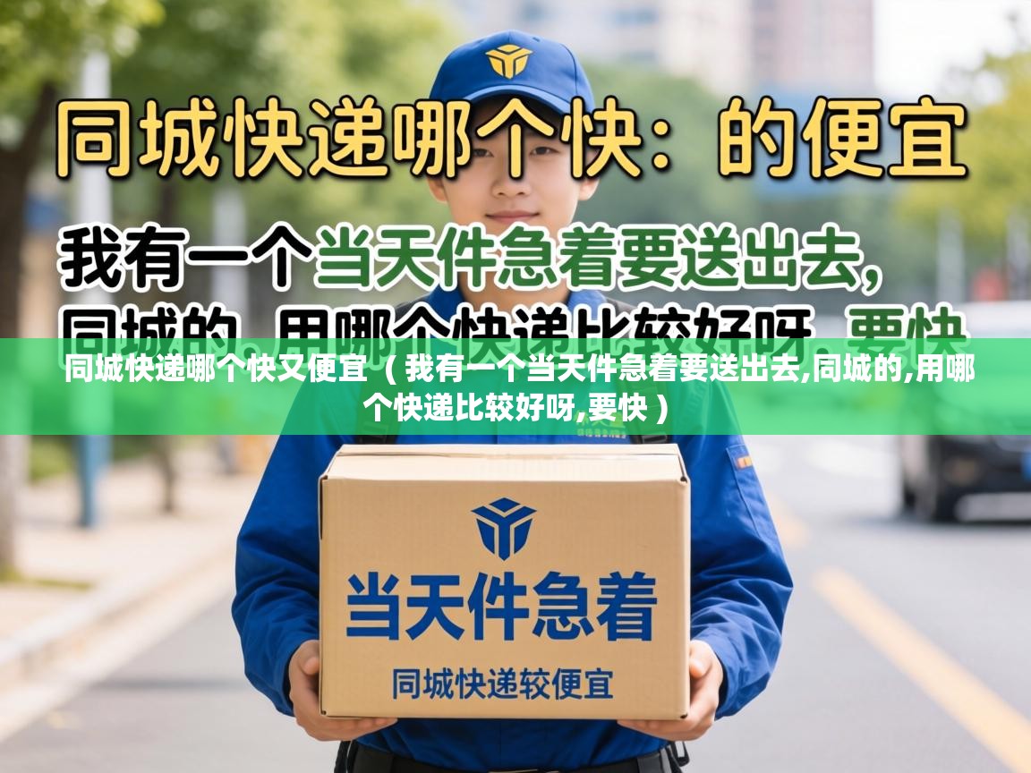  同城快递哪个快又便宜  ( 我有一个当天件急着要送出去,同城的,用哪个快递比较好呀,要快 )