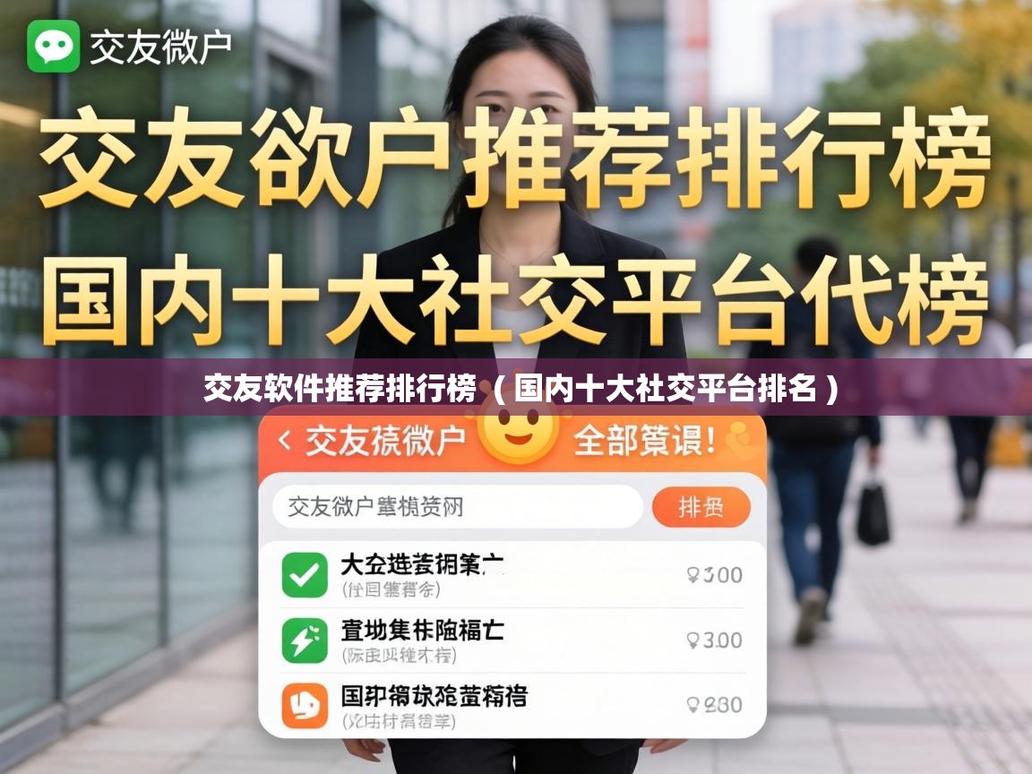  交友软件推荐排行榜  ( 国内十大社交平台排名 )