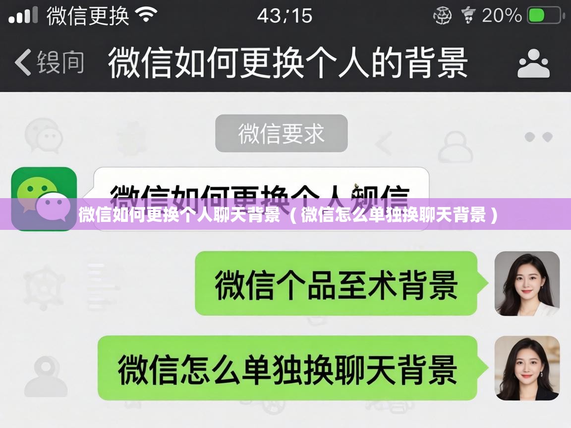  微信如何更换个人聊天背景  ( 微信怎么单独换聊天背景 )