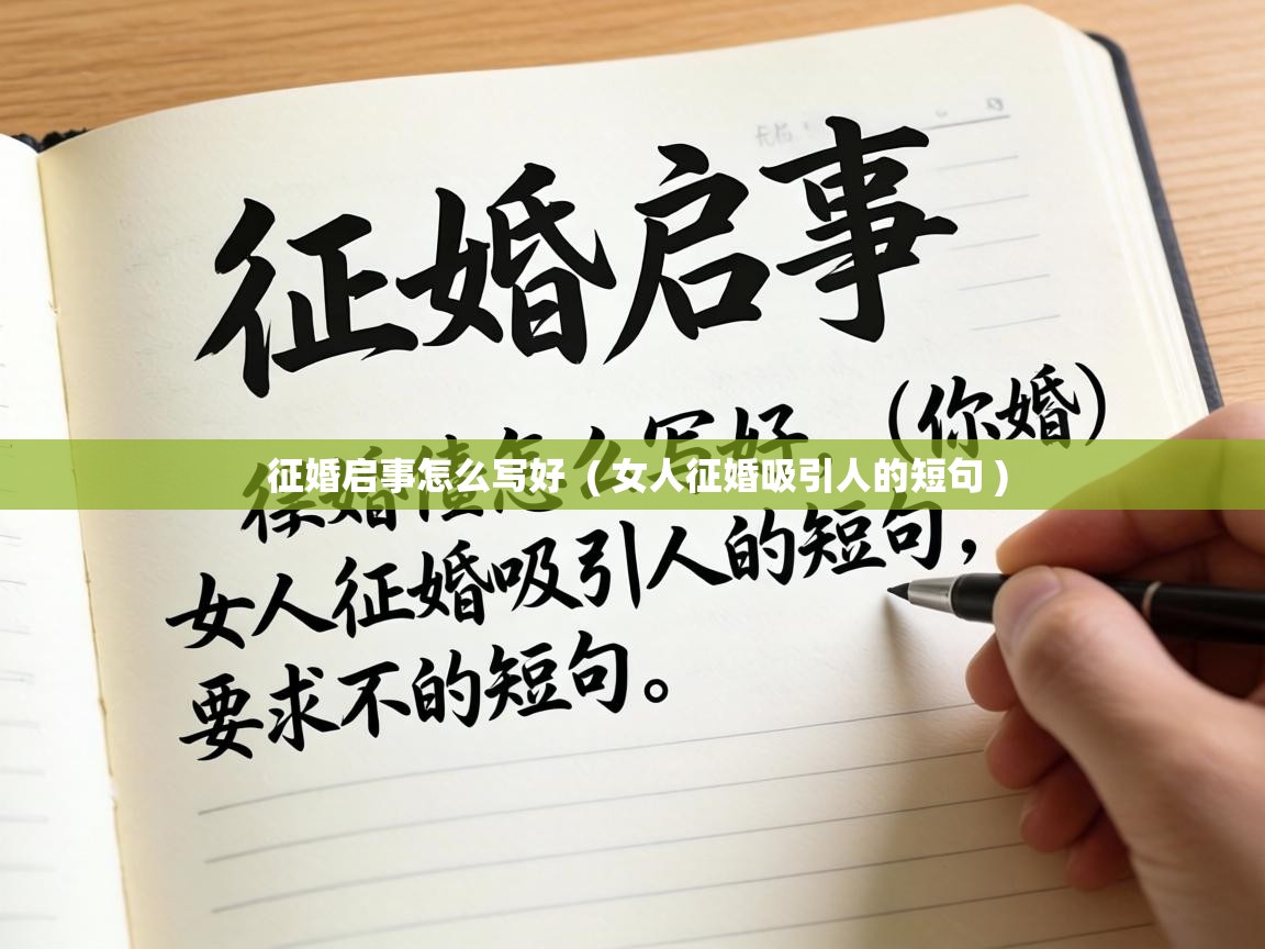  征婚启事怎么写好  ( 女人征婚吸引人的短句 )