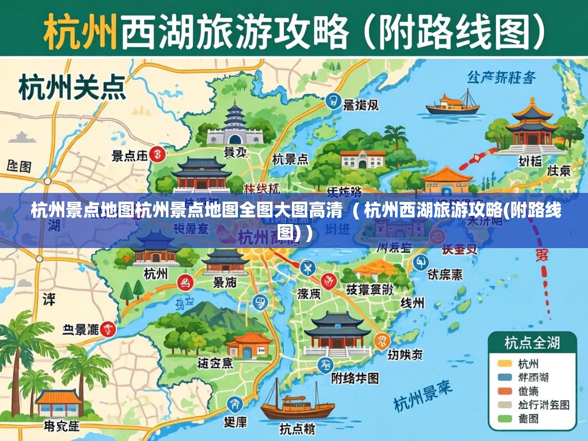  杭州景点地图杭州景点地图全图大图高清  ( 杭州西湖旅游攻略(附路线图) )