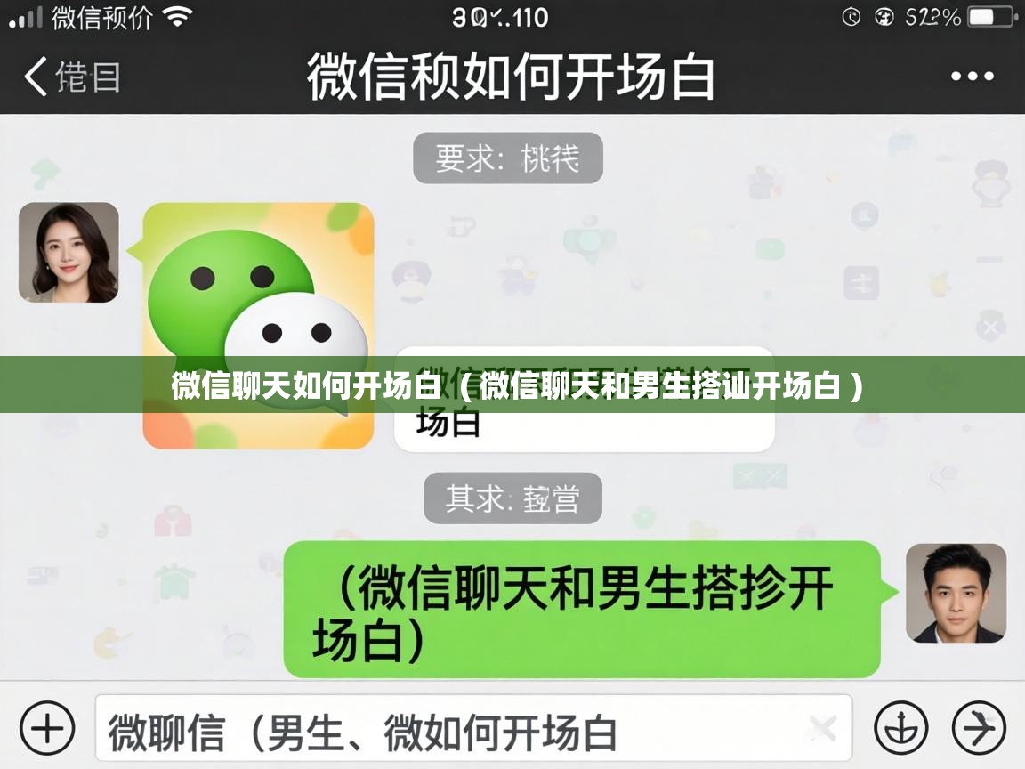  微信聊天如何开场白  ( 微信聊天和男生搭讪开场白 )