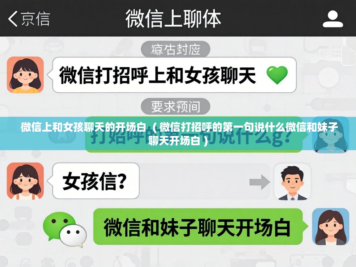  微信上和女孩聊天的开场白  ( 微信打招呼的第一句说什么微信和妹子聊天开场白 )