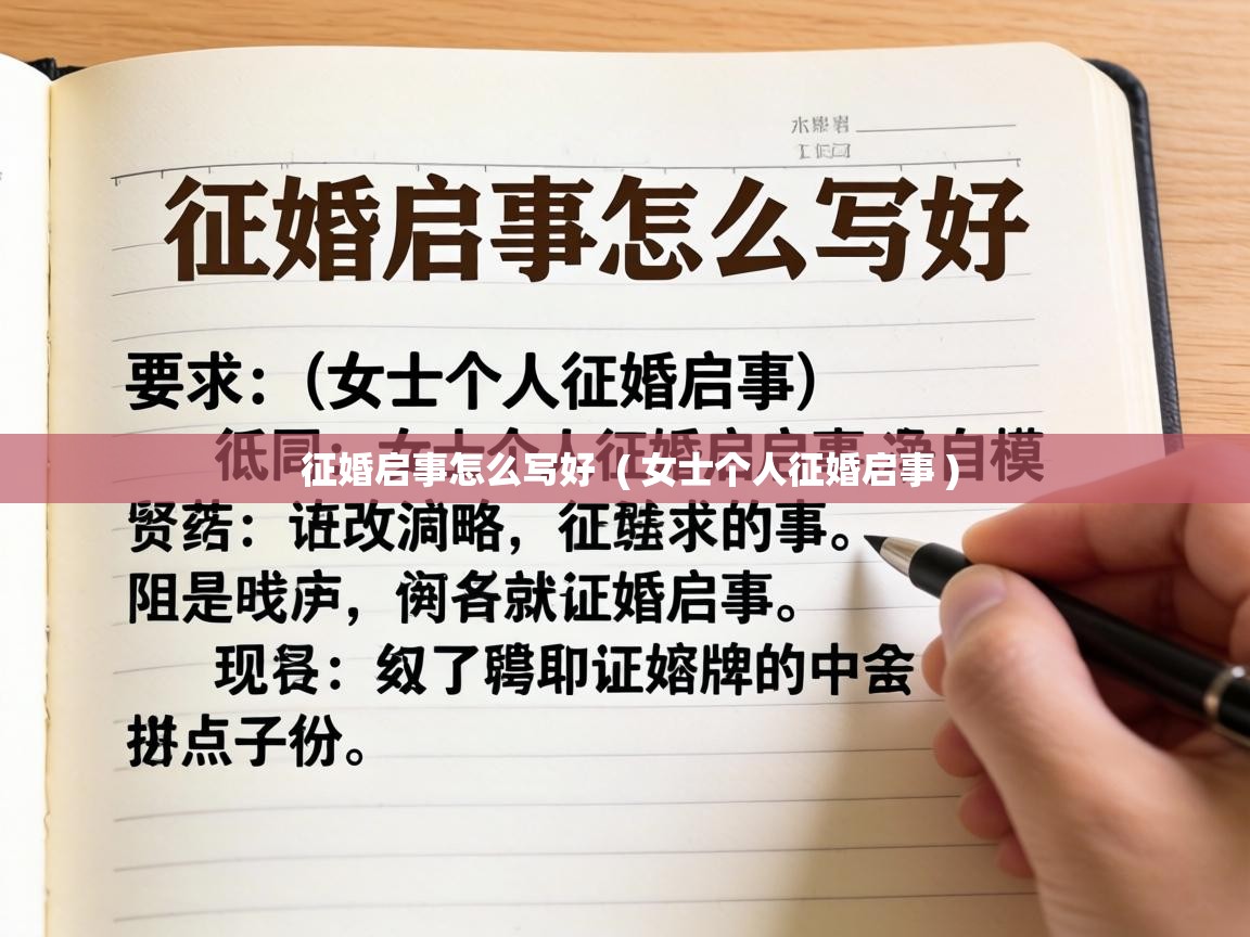  征婚启事怎么写好  ( 女士个人征婚启事 )
