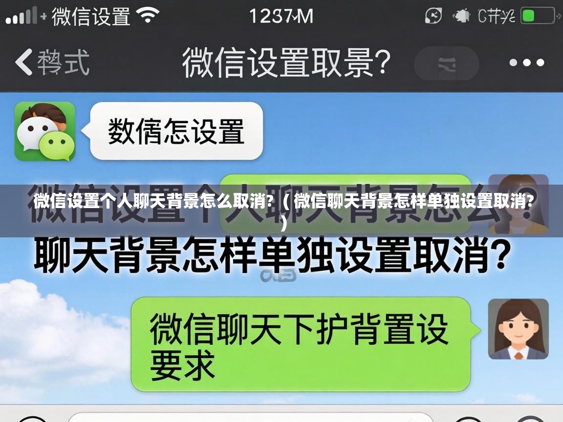 微信设置个人聊天背景怎么取消?  ( 微信聊天背景怎样单独设置取消? )