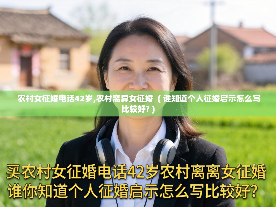  农村女征婚电话42岁,农村离异女征婚  ( 谁知道个人征婚启示怎么写比较好? )