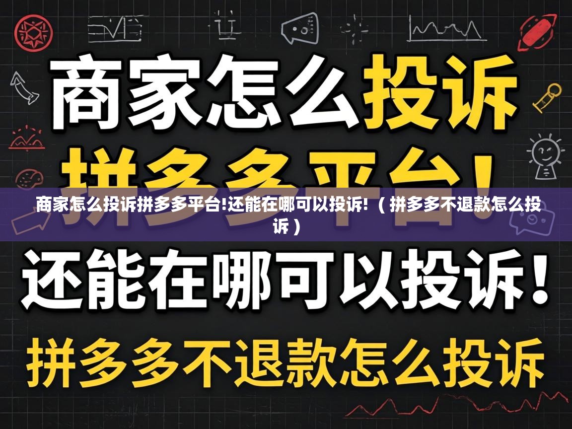  商家怎么投诉拼多多平台!还能在哪可以投诉!  ( 拼多多不退款怎么投诉 )