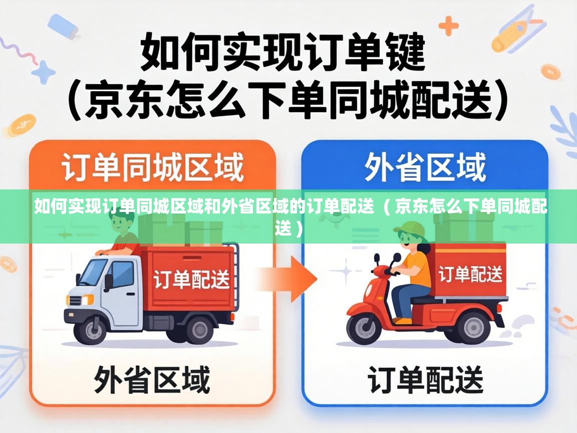  如何实现订单同城区域和外省区域的订单配送  ( 京东怎么下单同城配送 )