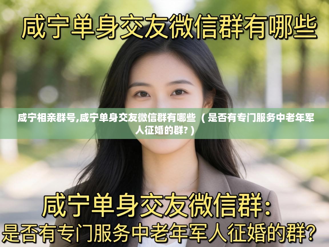  咸宁相亲群号,咸宁单身交友微信群有哪些  ( 是否有专门服务中老年军人征婚的群? )