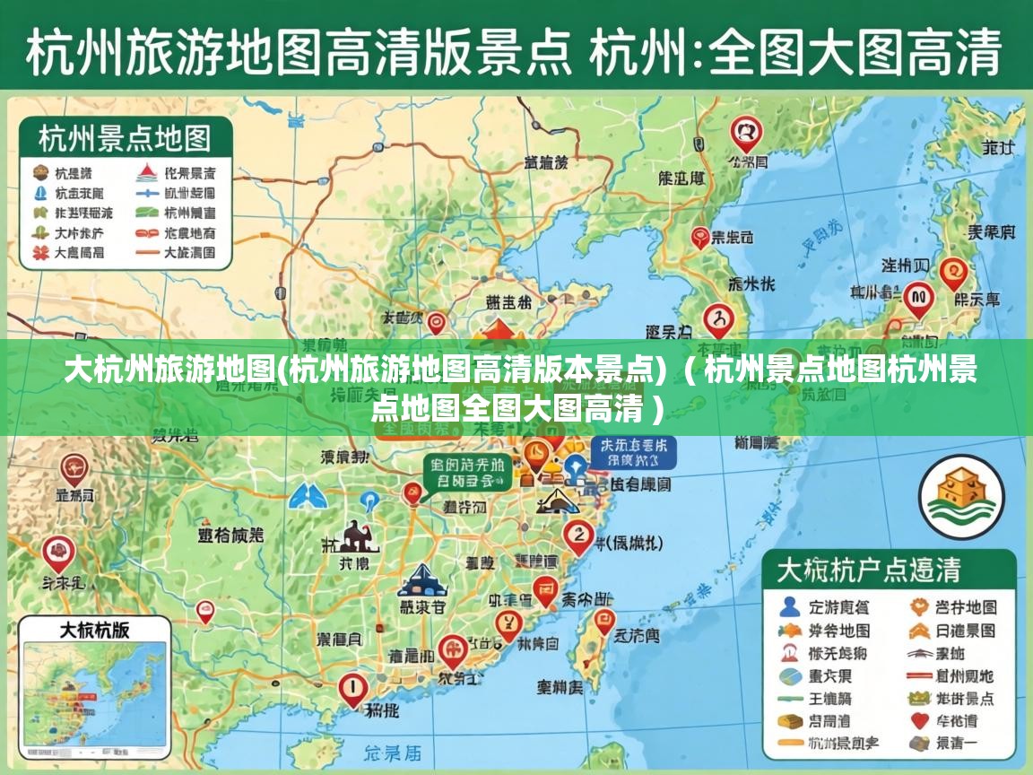  大杭州旅游地图(杭州旅游地图高清版本景点)  ( 杭州景点地图杭州景点地图全图大图高清 )