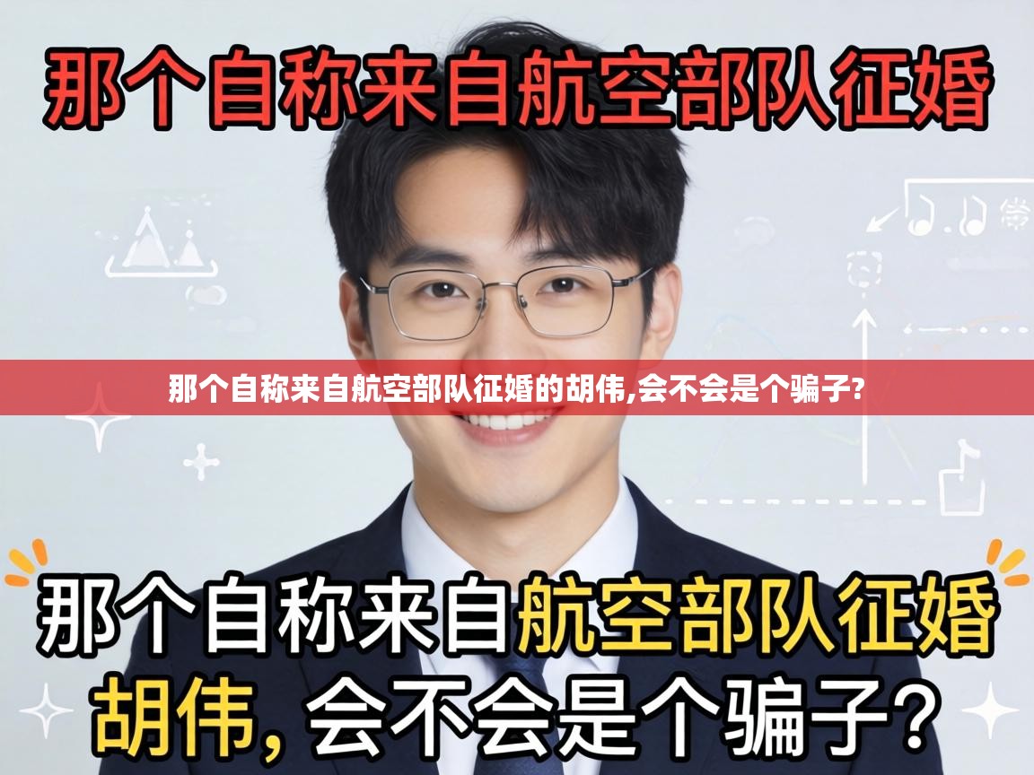  那个自称来自航空部队征婚的胡伟,会不会是个骗子? 