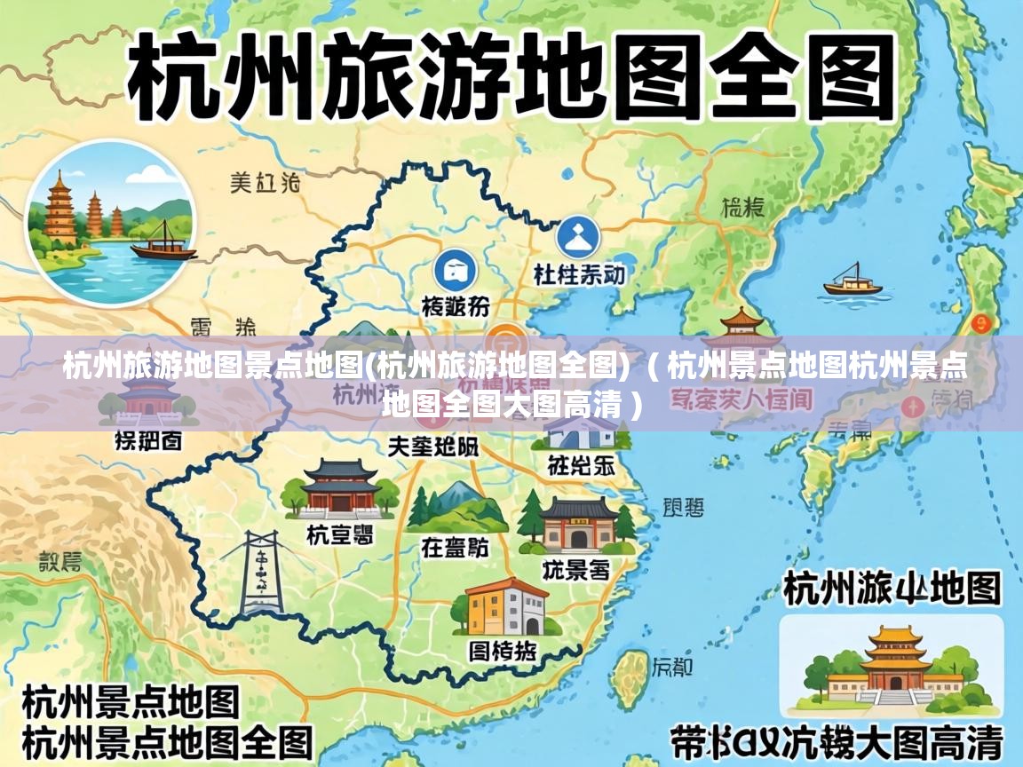  杭州旅游地图景点地图(杭州旅游地图全图)  ( 杭州景点地图杭州景点地图全图大图高清 )