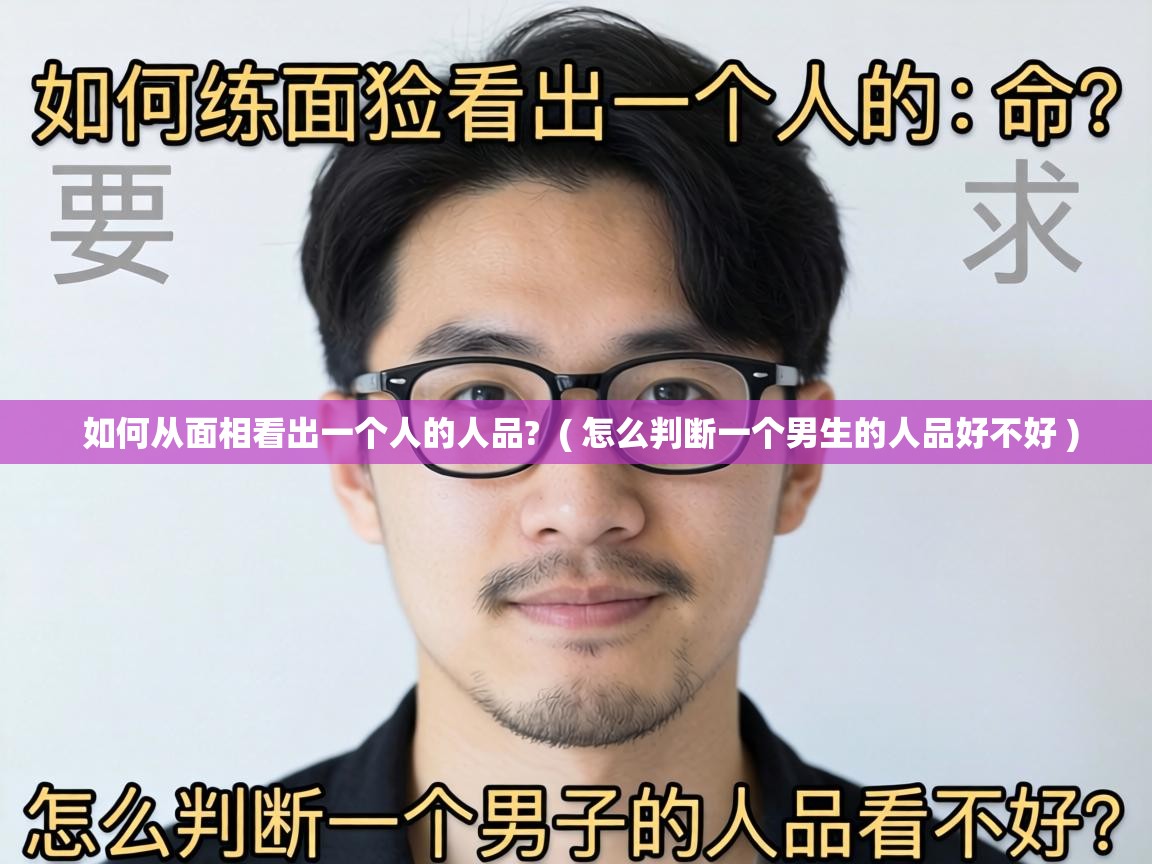  如何从面相看出一个人的人品?  ( 怎么判断一个男生的人品好不好 )