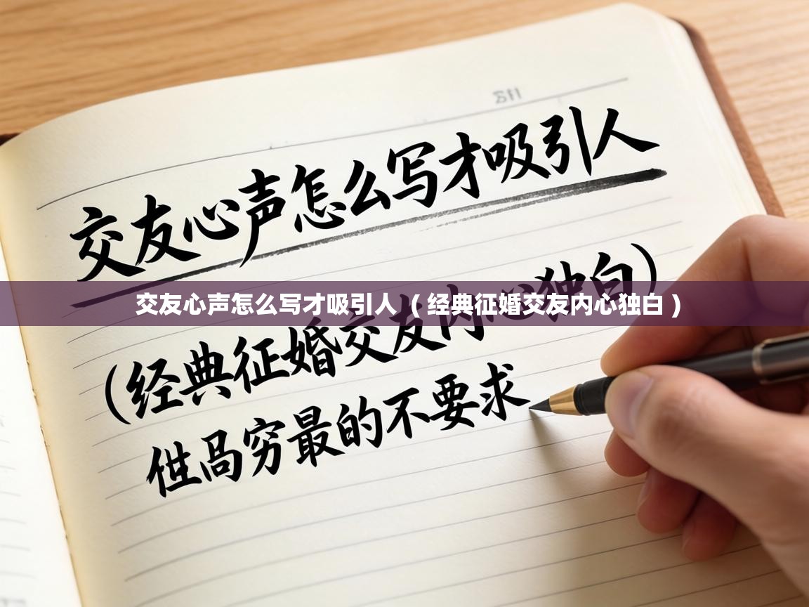  交友心声怎么写才吸引人  ( 经典征婚交友内心独白 )