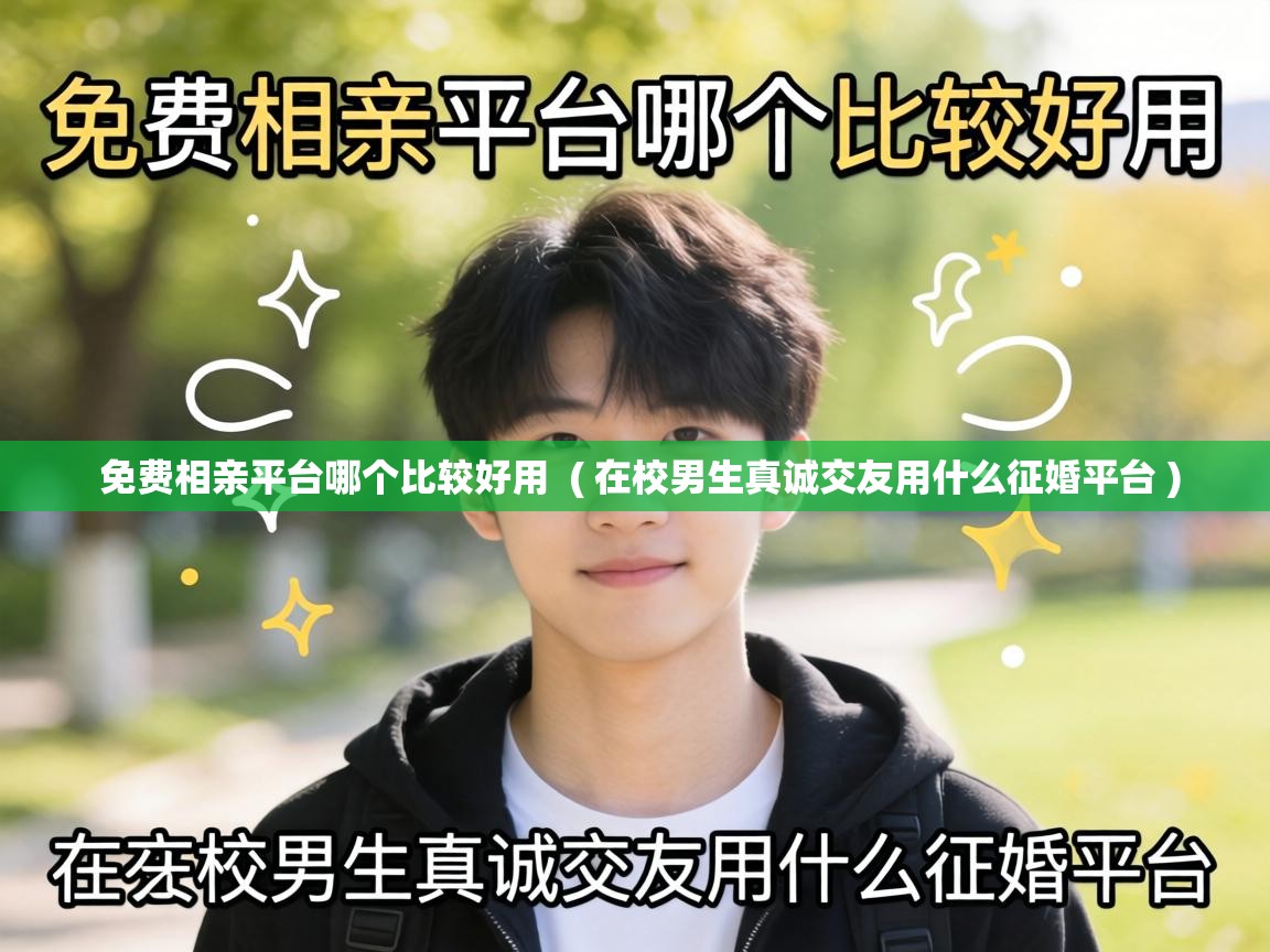  免费相亲平台哪个比较好用  ( 在校男生真诚交友用什么征婚平台 )
