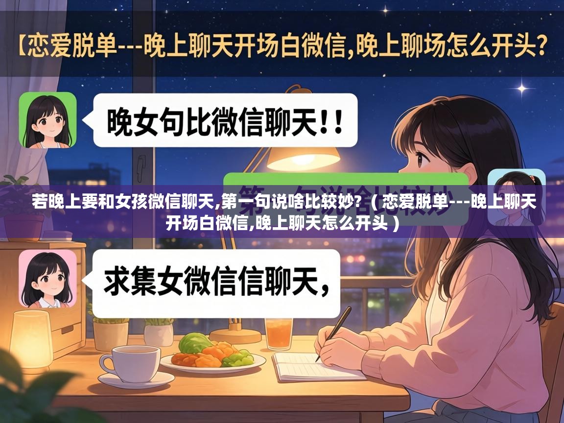  若晚上要和女孩微信聊天,第一句说啥比较妙?  ( 恋爱脱单---晚上聊天开场白微信,晚上聊天怎么开头 )