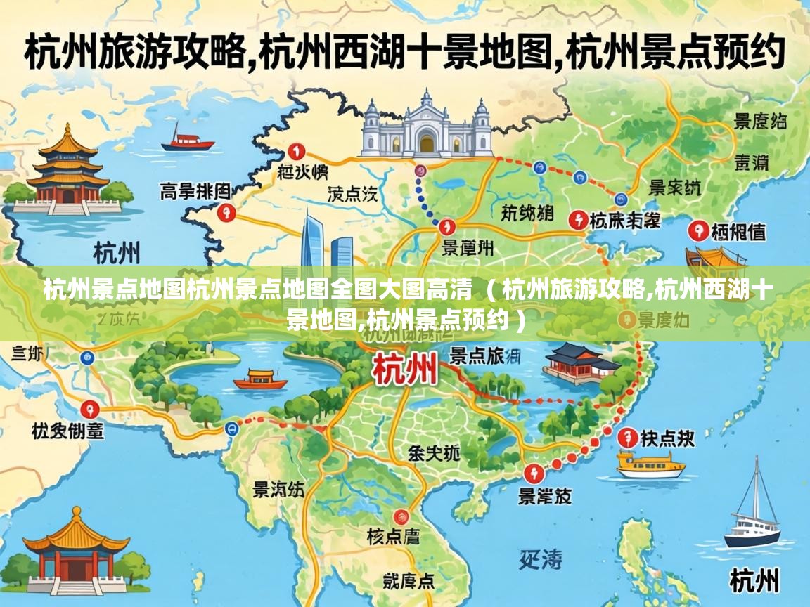  杭州景点地图杭州景点地图全图大图高清  ( 杭州旅游攻略,杭州西湖十景地图,杭州景点预约 )